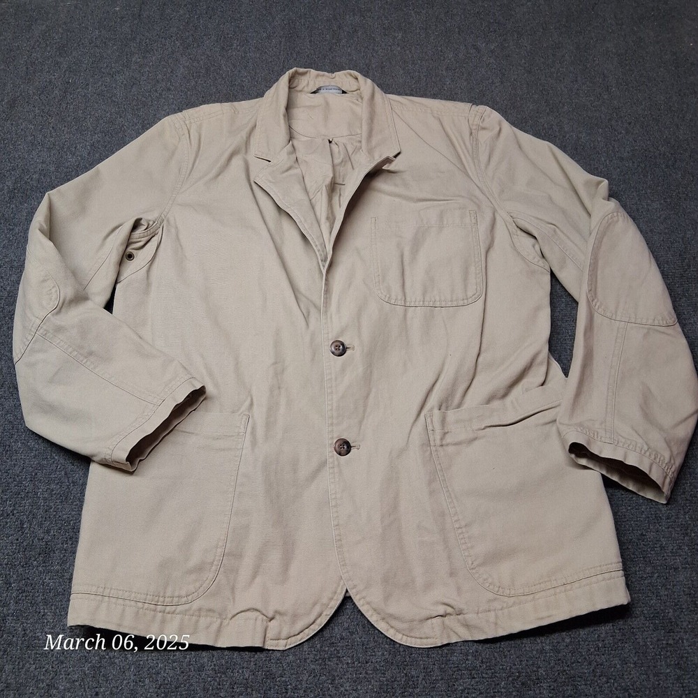 Duluth Trading Co Fire Hose Canvas Presentation‎ Blazer Jacket Men SZ Large